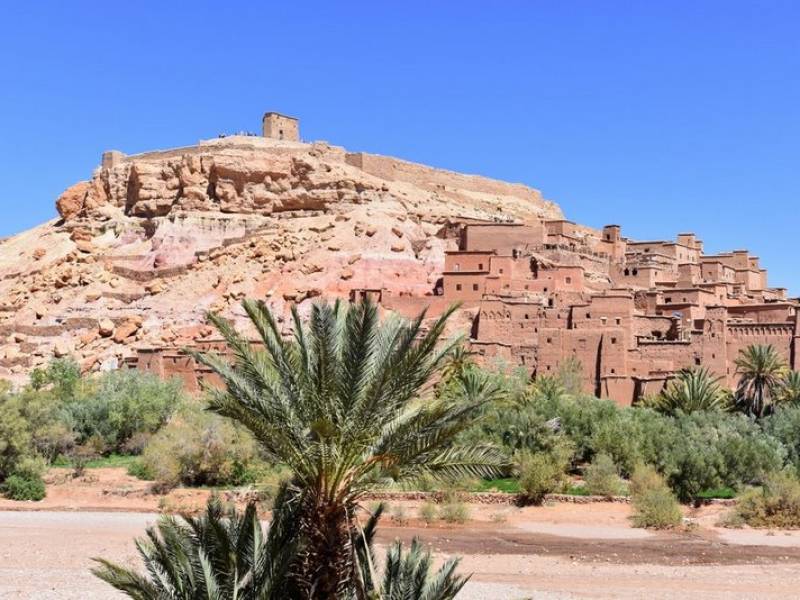 Ksar Ait Ben Haddou, ufortyfikowana osada, Ouarzazate, Maroko. 